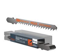 Presch Hojas de sierra de calar Madera 10 ud. - Corte curvo grueso y rápido (5-50mm) - Hojas de sierra duraderas con vástago en T para todas las sierras de calar: hojas de sierra para madera