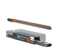 Presch Hojas de sierra de calar Madera Largas 10 ud. - Corte recto y rápido (5-100mm) - Hojas de sierra duraderas con vástago en T para todas las sierras de calar: hojas de sierra para madera