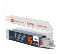 Presch Hojas sierra sable metal y acero inoxidable 10 piezas (2-8mm) - 8% Hojas de sierra de cobalto para aceros inoxidables - Juego de hojas de sierra incl. caja.