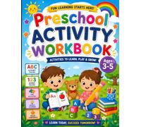 Preschool Activity Workbook: ABC Letter Tracing, Numbers 1-20, Matching Games, Counting Activities, Missing Numbers and Early Learning Fun for ... - A Great Gift for Preschoolers(Age 3-5)