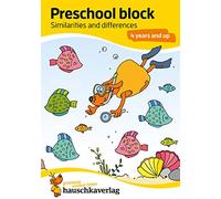 Kindergarten Activity Book from age 4 years - Spot the difference - for kids, boy and girl: Colourful puzzle block - fun educational learning: 737 ... & differences 4 years and up, A5-Block)