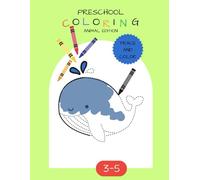 PRESCHOOL COLORING - TRACE AND COLOR - ANIMAL EDITION