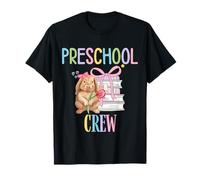 Preschool Crew Cute Bunny Rabbit Lover Kids Girls Teacher Camiseta