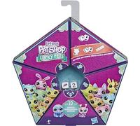 Preschool Games Littlest Pet Shop - Estuche Misterioso Lucky Pets - 4 Figuras para Mascotas Shop Individuales y 4 encantos