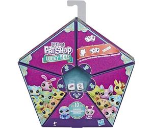 Preschool Games Littlest Pet Shop - Estuche Misterioso Lucky Pets - 4 Figuras para Mascotas Shop Individuales y 4 encantos