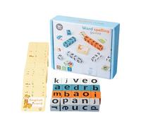 Preschool Games - Wooden Alphabet SPE | Interactive Spelling Learning Toy For Kindergarten Indoor, Kids Word Games For Boys Girls, Durable; Perfect For Literacy Centers Early Phonics