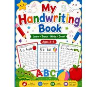 Preschool handwriting book for kids: A-Z ages 3-5 practice tracing letters activity book