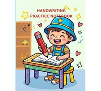 Preschool Handwriting Practice Notebook: My Big Book of 4-Line Writing Paper: 8.5 x 11 Large Print Alphabet Tracing and Writing Pad for Kids Ages 3-5 ... Beginners | 80 Pages of Primary Ruled Lines