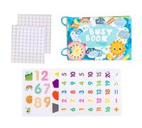 Preschool Learning Toy - Educational Preschool Workbook, Sensory, Early Education Book | Quiet Activity, Puzzle Book For Kid, Boys, Girls, Christmas, Home, Traveling, Schools