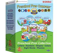 Preschool Prep Series Collection - 10 DVD Boxed Set (Meet the Letters, Meet the Numbers, Meet the Shapes, Meet the Colors, Meet the Sight Words 1, 2 & ... Phonics - Letter Sounds, Digraphs & Blends