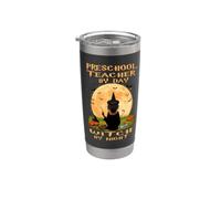 Preschool Teacher By Day Witch By Night Halloween Costume Vaso térmico de acero inoxidable de doble pared