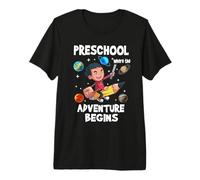 Preschool Where The Adventure Begins Back To School For Boys Camiseta Premium