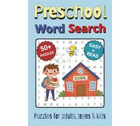 Preschool Word Search Puzzle Book: Word Search with Easy to Read Print about Preschool| 6x9 inches, 110 pages | 50+ Puzzles ... Gifts for Vacations, Holidays & Free Times