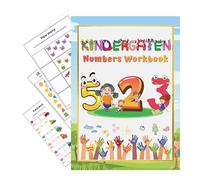 Preschool Workbook, Early Learning Activity Book, Kids Educational Ejercises, Handwriting Practice Phonics Math Tracing Colorful for Home School Travel Use, 9,45 x 6,69 pulgadas