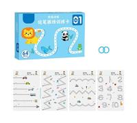 Preschooler Handwriting Development Workbook With 64 Sheets Erasable Paper For Age 3-6 Kids Toddler Writing Practice Handwriting Guide