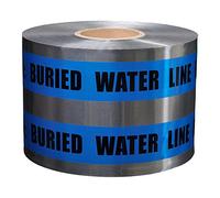 Presco Underground Detectable Cinta de advertencia: 6 in. x 333.3 yds. (Azul con impresión negra"CAUTION BURIED WATER LINE BELOW")