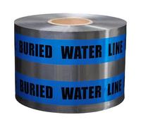 Presco Underground Detectable Cinta de advertencia: 6 in. x 333.3 yds. (Azul con impresión negra"CAUTION BURIED WATER LINE BELOW")