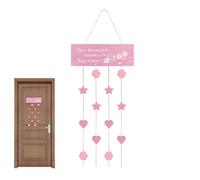 Presentación de pared de fotos, soporte para fotos de pared de madera estética, pantalla de obras, entrada dormitorio escuela exterior adolescente niña regalo día madre