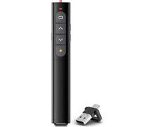 Presentador 2 en 1, USB y presentación tipo C, puntero inalámbrico para presentaciones con hipervínculo y control de volumen, powerpoint presenter para Window/Linux/PowerPoint