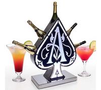 Presentador De Botellas De ChampáN Ace Of Spade Led - Paquete De Cinco (750 Ml-1,5 L), Estante Iluminado Para Botellas De Vino Y Licor, Ideal Para Navidad, CumpleañOs, Bodas Y Festivales De