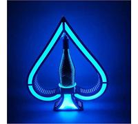 Presentador de botellas de champán con luces LED Ace of Spades VIP con bengalas - perfecto para bares, hoteles y fiestas privadas - Elegante estante de exhibición para botellas de licor - Increíble