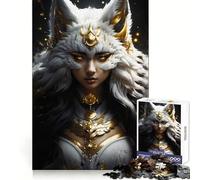 Presentamos el Rompecabezas Kitsune de 1000 Piezas para Adolescentes: estimulación cognitiva, relajación Informal, Corte preciso, Regalo Ideal (38x26cm)