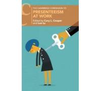 Presenteeism At Work (series Cambridge Companions To Management)