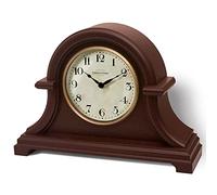 Presentime & Co. Napoleon - Reloj de Mesa Vintage de la Serie Farmhouse Series, Reloj de Escritorio y Estante, 13 x 10 Pulgadas, Lente abovedada, Movimiento de Cuarzo, Caja de plástico ABS, Acabado