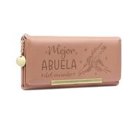 Presentimental Regalo Dia de la Madre Regalo para Mamá Abuela Carteras de Cuero Personalizado para Mujer con Nombre Monedero y Tarjetero Tarjetas (Style 3)