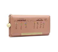Presentimental Regalo Dia de la Madre Regalo para Mamá Abuela Carteras de Cuero Personalizado para Mujer con Nombre Monedero y Tarjetero Tarjetas (Style 2)