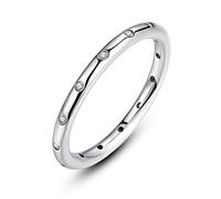 Presentski Anillo de Plata Sterling Droplets con Austria Cubic Zirconia para Las Mujeres de mamá