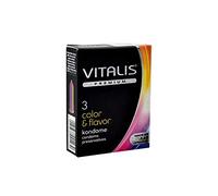 Preservativos Color & Flavor Vitalis Premium 3 uds.