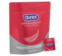 Preservativos Durex Feeling Ultra - Punta extra fina e hidratada con lubricante de silicona - 30 preservativos (pack de 1 unidad)