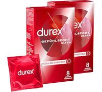 Preservativos Durex Sensación Ultra Sensi-Fit, un 20% más finos en la punta para una sensación más intensa, envase de 10 (1 x 10 unidades)