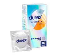 Preservativos Durex Invisible Extra Lubricados XL 10