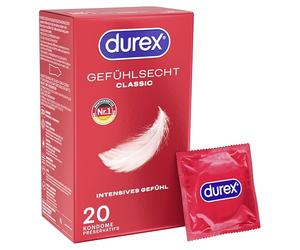 Preservativos masculinos marca Durex PREZERWATYWY DUREX GEFÜHLSECHT CLASSIC