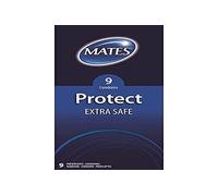 Preservativos masculinos marca Mates Protect Extra Safe Condoms 9 Pack