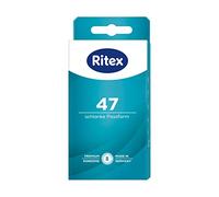 Preservativos masculinos marca RITEX RITEX 47 CONDOMS | Ajuste cómodo y firme para una sensación intensa, dermatológicamente probado, fabricado en Alemania