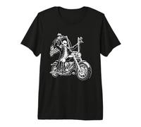 President George Washington Motorcycle 1776 - Diseño de EE. UU Camiseta Premium