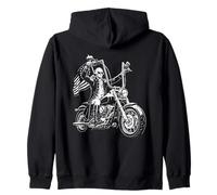 President George Washington Motorcycle 1776 - Diseño de EE. UU Sudadera con Capucha