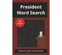 President Word Search: Word Search with Easy to Read Print about Presidents | 6x9 inches, 110 pages | 50+ Puzzles ... Gift for Vacations, Holidays, and Free Times