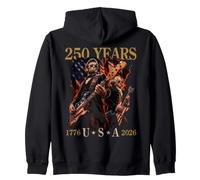Presidentes Abe Lincoln y George Washington Tocando la Guitarra Sudadera con Capucha