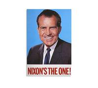 Presidentes de los Estados Unidos Richard Nixon Póster de obras de arte Póster de impresión de cuadros Póster de pared Pintura en lienzo Decoración para el hogar 16 x 24 pulgadas (40 x 60 cm)