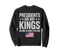 Presidents Are Not Kings Bandera de Estados Unidos No Kings In America Retro Sudadera