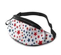 Presidents Day - Riñonera con correa ajustable, diseño de estrellas rojas y azules, para hombre y mujer, deportes al aire libre, correr, gimnasio, viajes, Estrellas rojas azules del día de los