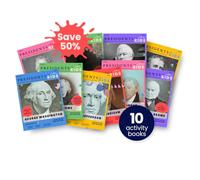 Presidents for Kids - Independent and Third-Party Presidents | 10 Activity Book Set | Children's U.S. History Book Bundle with Fun Facts, Activities & Stories | Ages 5-10 [Staple Bound] Amruby LLC