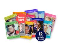 Presidents for Kids - Modern Era Presidents | 12 Activity Book Set | Children's U.S. History Book Bundle with Fun Facts, Activities & Stories | Ages 5-10 [Paperback] Presidents For Kids