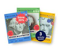 Presidents for Kids - The First Three Presidents | 3 Activity Book Set | Children's U.S. History Book Bundle with Fun Facts, Activities & Stories | Ages 5-10 [Paperback] Presidents For Kids