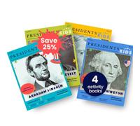 Presidents for Kids - The Mount Rushmore Presidents | 4 Activity Book Set | Children's U.S. History Book Bundle with Fun Facts, Activities & Stories | Ages 5-10 [Paperback] Presidents For Kids
