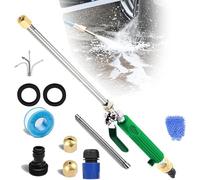 Presión de agua de manguera de chorro, presión de agua JetHose con potente lavado a presión, lavadora a presión Jethose de bajo consumo de agua, compatibilidad de superficie versátil, color verde